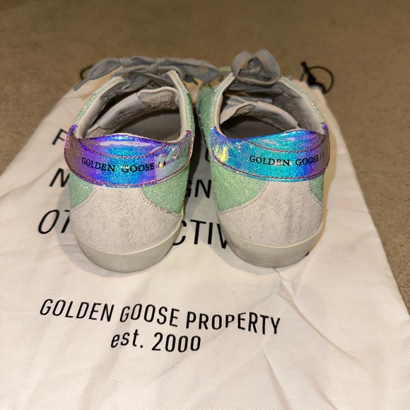 Golden Goose Superstar Sneaker Glitter w/ Irridescent Back - Picture 6 of 8